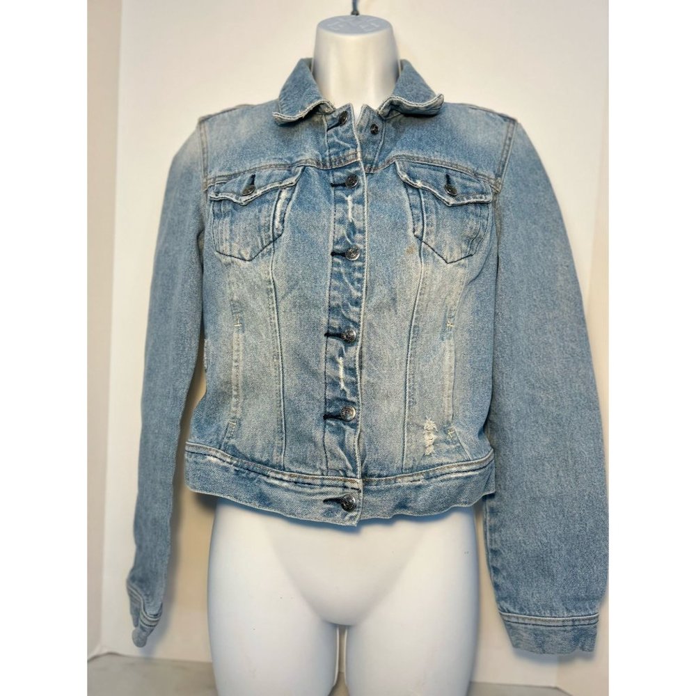 Woman's lightwash denim Jacket Duck Head Jeans Co.-Size Medium